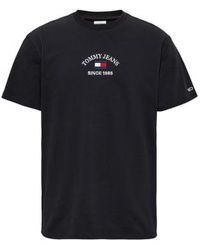 Tommy Hilfiger - Tommy Jeans Timeless Flocked Flag T Shirt - Lyst