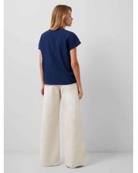 French Connection - Crepe Light Crew Neck Top S - Lyst