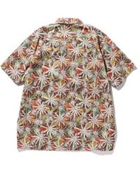 Beams Plus - Open Collar Short Sleeve Kyoto Pattern Print Water Crest Pattern Shirt - Lyst