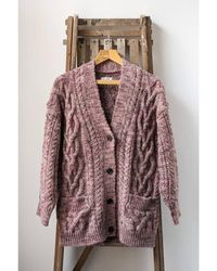 MARANT ETOILE - Roswelly Pink Cable Strick -Strickjacke - Lyst