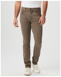 PAIGE - Federal Fit Vintage Sanded Walnut Straight Leg Jeans M655799-b245 30w - Lyst