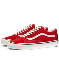 Vans Red Ua Old Skool Shoes for Men | Lyst