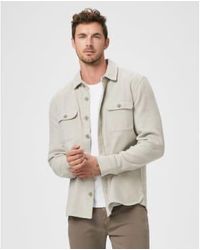 PAIGE - Wilbur Overshirt in rissiger Perle M039M36-B291 - Lyst