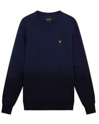 Lyle & Scott - Garment Dyed Sweatshirt Dark Navy M - Lyst