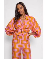 Sundress - Joe Geometric Print Shirt Size: M/l, Col: Pink/orange M/l - Lyst