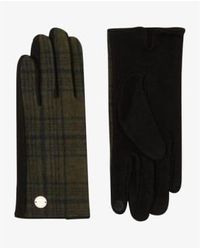 Unmade Copenhagen - Kumium Checked Gloves Khaki/black S/m - Lyst