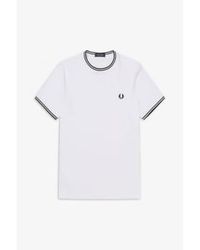 Fred Perry - Twin Tipp T-Shirt - Lyst