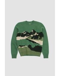 De Bonne Facture - Jacquard Mountain Sweater S - Lyst