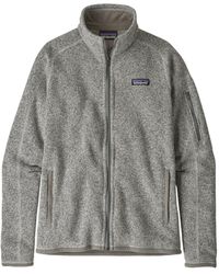 Patagonia Maglia Better Sweater Fleece Donna Birch White - Gray