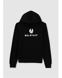 Belstaff - Sudara con capucha la firma hombres en negro - Lyst