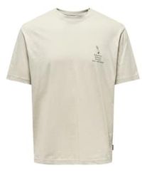 Only & Sons - Only And Sons Kason Relax Print T Shirt Lining - Lyst