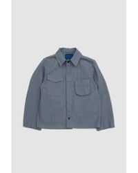 Document - Selvedge Denim Field Shirting Jacket Indigo S - Lyst