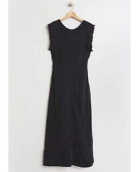 Every Thing We Wear - Indi & Cold Linen Midi Dress Lace Edging - Lyst