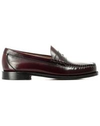 G.H. Bass & Co. - Weejuns Larson Penny Loafers Wine Leather - Lyst