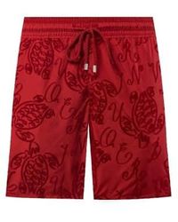 Vilebrequin - Mahina Swin Short Ultra-light & Packable Micro Ronde Des Tortues Flocked Moulin M - Lyst