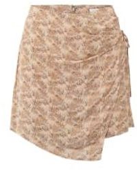 Yaya - Ginger Root Dessin Wrap Skort With Bamboo Print - Lyst