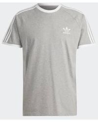 adidas - Gray heather originals adicolor classics 3 stripe mens t shirt - Lyst