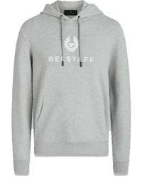 Belstaff - Signature Sweatshirt Hoodie Old Siilver S - Lyst