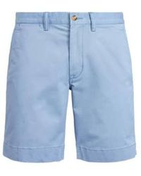 Ralph Lauren - Pulverblau gerade fit bedfords flache vordere shorts - Lyst