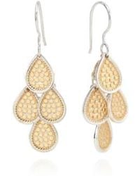 Anna Beck - Plated Sterling Silver Dotted Chandelier Earrings Sterling Silver - Lyst