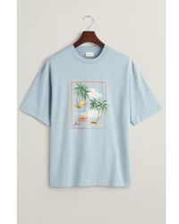 GANT - Hawaiian Printed T-shirt - Lyst