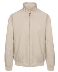 Merc London - Harrington Cotton Jacket Beige 3xl - Lyst