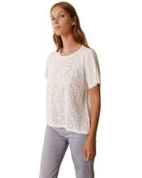 indi & cold - Camiseta combinación corta en blanco - Lyst