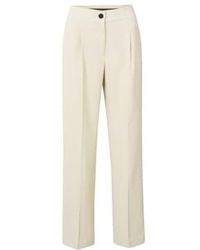 Yaya - Wide Leg Trousers With Pockets And Pleated Details Or Summer - Lyst