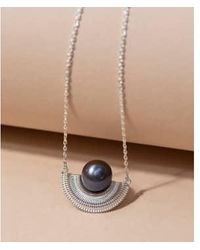 Zoe & Morgan - Adella Sterling And Pearl Necklace - Lyst