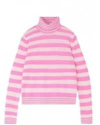 Jumper 1234 - Stripe Roll Collar Sweater - Lyst