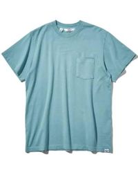 Battenwear - S/s taschen -t -shirt blau - Lyst