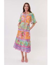 Rene' Derhy - Tennis Cotton Midi Floral Dress S / - Lyst