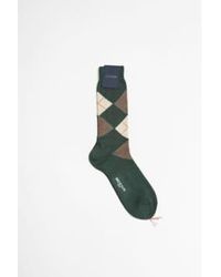 Bresciani - Blend Short Socks Abete/multicolor L - Lyst