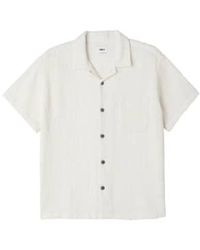 Obey - Balance Woven Shirt Unbleached Medium - Lyst
