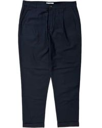Universal Works - Marl Pleated Pant Navy 34 - Lyst