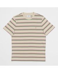 Farah - Coxsone Regular Fit Multi Stripe Short Sleeve T Shirt In - Lyst