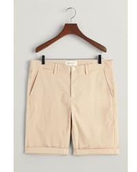 GANT - Regular Fit Sunfaded Shorts - Lyst