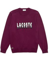 purple lacoste sweater