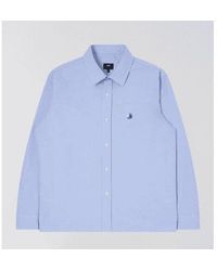 Edwin - Bix ox oxford chemise ls bleu - Lyst