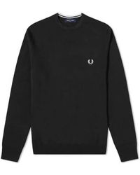 Fred Perry - Classic Crew Neck Jumper S - Lyst