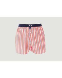 McAlson - Striped Cotton Boxer Shorts S - Lyst