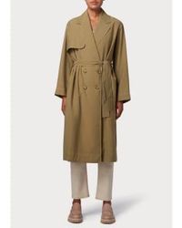 Paul Smith - Overstitch Split Back Trench Coat Col: 34 Light /green, 8 - Lyst