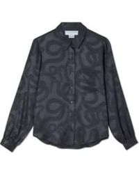 Never Fully Dressed - Charcoal Snake Jacquard Gabbie Shirt 8 - Lyst