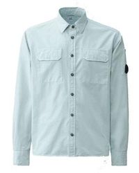 C.P. Company - C.p. compagnie gabardine pockets shirt starlight - Lyst