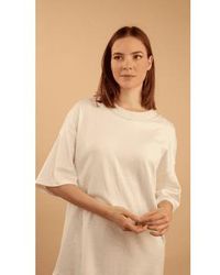 Lora Gene - Aiko Organic Cotton T-shirt With Trim By - Lyst