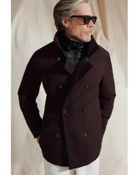 Montecore - Double Breasted Down Jacket In Technical Fabric In Oxblood F05Mucx521 - Lyst