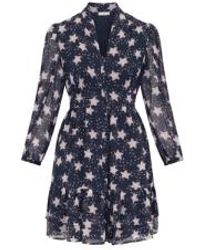 Nooki Design - Skylar Ruffle Dress In Star Print From - Lyst