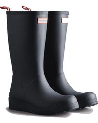 Original refined bottes montantes en caoutchouc verni HUNTER en