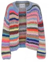 DAWNxDARE - Gabi Multi Stripe Hand Knit Cardigan S - Lyst
