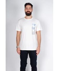 Antony Morato - Creme palm porträt gedrucktes t -shirt - Lyst